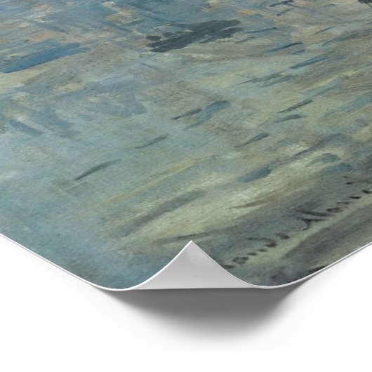 Claude Monet – Impression – Sonnenaufgang 1872 ポスター (角)