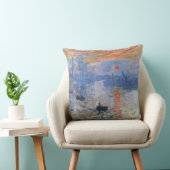 Claude Monet Impression Sunrise 1872 Harbor Art クッション (椅子)