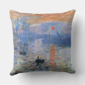 Claude Monet Impression Sunrise 1872 Harbor Art クッション (裏面)