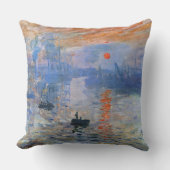 Claude Monet Impression Sunrise 1872 Harbor Art クッション (正面)