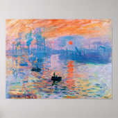 Claude Monet Impression, Sunrise (1872) Poster ポスター (正面)