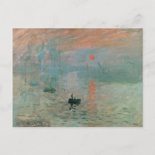 Claude Monet- Impressionism, Sunrise, ポストカード (正面)