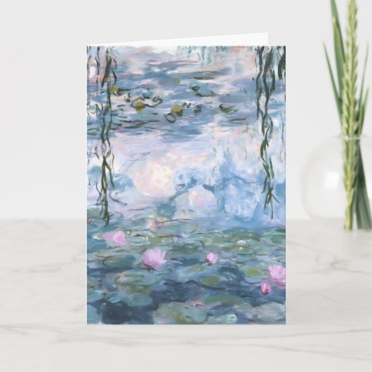 Claude Monet Impressionist Water Lillies Painting カード (正面)