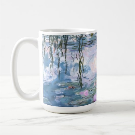Claude Monet Impressionist Water Lillies Painting コーヒーマグカップ (左)