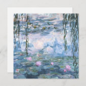 Claude Monet Impressionist Water Lillies Painting シーズンカード (正面/裏面)