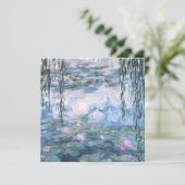 Claude Monet Impressionist Water Lillies Painting シーズンカード (スタンド正面)