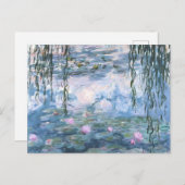 Claude Monet Impressionist Water Lillies Painting シーズンポストカード (正面/裏面)