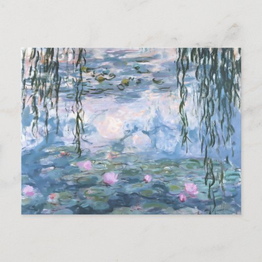 Claude Monet Impressionist Water Lillies Painting シーズンポストカード (正面)