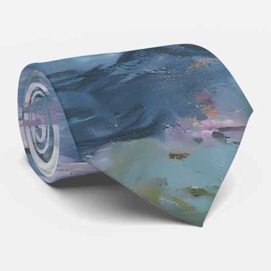 Claude Monet Impressionist Water Lillies Painting ネクタイ (ロール)