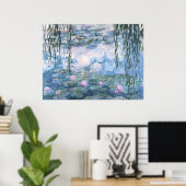 Claude Monet Impressionist Water Lillies Painting ポスター (ホームオフィス)