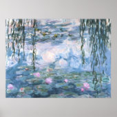 Claude Monet Impressionist Water Lillies Painting ポスター (正面)