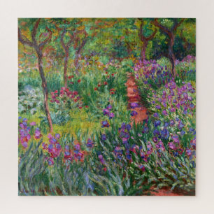 Claude Monet Iris Garden At Giverny Impressionism ジグソーパズル