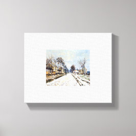 Claude Monet La route de Versailles à Louvecienne キャンバスプリント