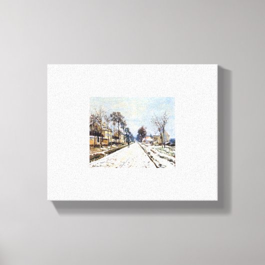 Claude Monet La route de Versailles à Louvecienne キャンバスプリント (正面)