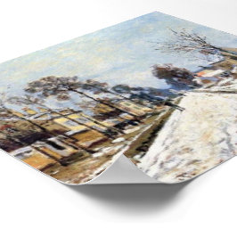 Claude Monet La route de Versailles à Louvecienne ポスター