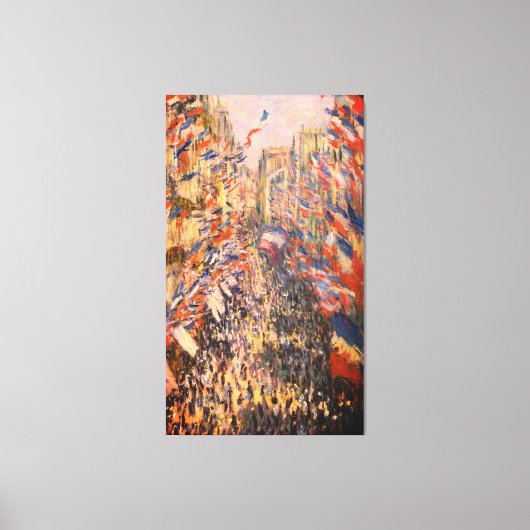 Claude Monet – La rue Montorgueil à Paris – Canvas キャンバスプリント (正面)