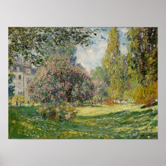 Claude Monet | Landscape: The Parc Monceau ポスター (正面)