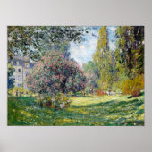 Claude Monet Landscape The Parc Monceau ポスター (正面)