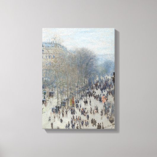 Claude Monet – Le Boulevard des Capucines – 1873 キャンバスプリント (正面)