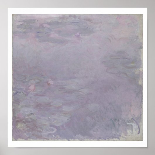 Claude Monet | Light-coloured Waterlilies ポスター (正面)