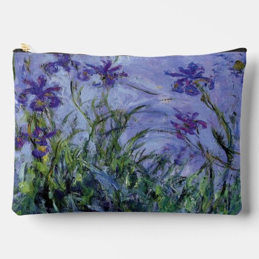 Claude Monet Lilac Irises アクセサリーポーチ (正面)