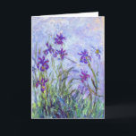 Claude Monet - Lilac Irises / Iris Mauves カード<br><div class="desc">Lilac Irises / Iris Mauves - Claude Monet, 1914-1917</div>