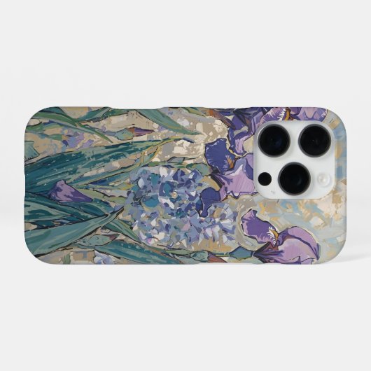 Claude Monet - Lilac Irises / Iris Mauves iPhoneケース (裏面横)