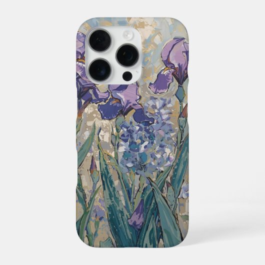 Claude Monet - Lilac Irises / Iris Mauves iPhoneケース (裏面)