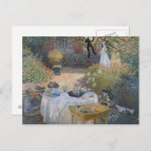 Claude Monet | Luncheon: Monet's garden Argenteuil ポストカード (正面/裏面)