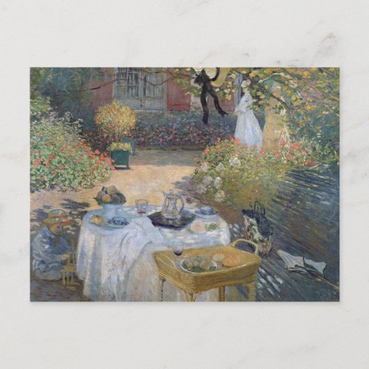 Claude Monet | Luncheon: Monet's garden Argenteuil ポストカード (正面)
