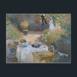Claude Monet | Luncheon: Monet's garden Argenteuil ポストカード<br><div class="desc">The Luncheon: Monet's garden at Argenteuil,  c.1873 | by Claude Monet | Art Location: Musee d'Orsay,  Paris,  France | French Artist | Image Collection Number: XIR16128</div>
