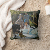 Claude Monet - Luncheon the Grass, Right Panel クッション (ブランケット)