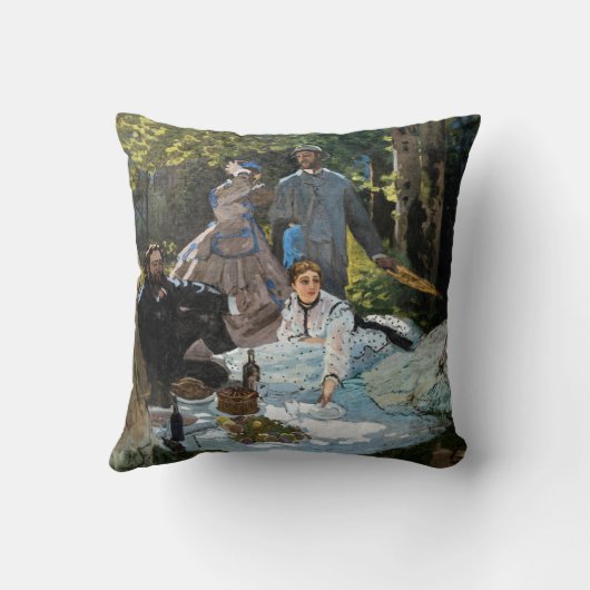 Claude Monet - Luncheon the Grass, Right Panel クッション (裏面)