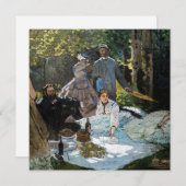 Claude Monet - Luncheon the Grass, Right Panel サンキューカード (正面/裏面)