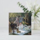 Claude Monet - Luncheon the Grass, Right Panel サンキューカード (スタンド正面)