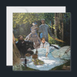 Claude Monet - Luncheon the Grass, Right Panel サンキューカード<br><div class="desc">草の上のランチョン/ル・デジュナー・シュール・ルエルベ – 右パネル – クロード・モネ， 1865-66</div>