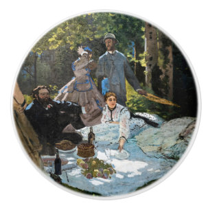 Claude Monet - Luncheon the Grass, Right Panel セラミックノブ