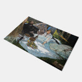 Claude Monet - Luncheon the Grass, Right Panel ドアマット (アングル)
