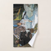 Claude Monet - Luncheon the Grass, Right Panel バスタオルセット (ハンドタオル)