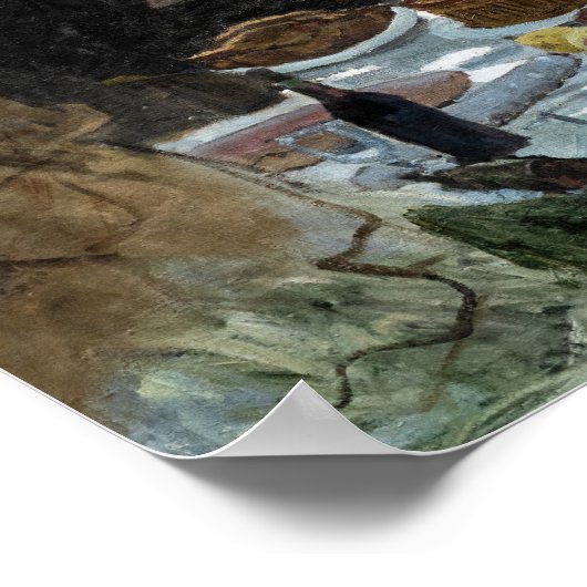 Claude Monet - Luncheon the Grass, Right Panel ポスター (角)