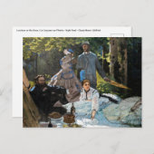 Claude Monet - Luncheon the Grass, Right Panel ポストカード (正面/裏面)