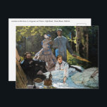 Claude Monet - Luncheon the Grass, Right Panel ポストカード<br><div class="desc">草の上のランチョン/ル・デジュナー・シュール・ルエルベ – 右パネル – クロード・モネ， 1865-66</div>