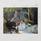 Claude Monet - Luncheon the Grass, Right Panel ポストカード (正面)