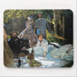 Claude Monet - Luncheon the Grass, Right Panel マウスパッド<br><div class="desc">草の上のランチョン/ル・デジュナー・シュール・ルエルベ – 右パネル – クロード・モネ， 1865-66</div>