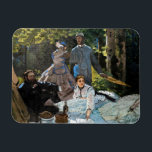 Claude Monet - Luncheon the Grass, Right Panel マグネット<br><div class="desc">草の上のランチョン/ル・デジュナー・シュール・ルエルベ – 右パネル – クロード・モネ， 1865-66</div>