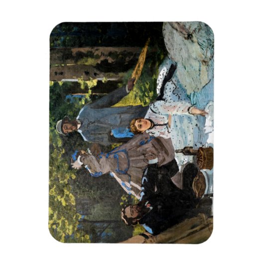 Claude Monet - Luncheon the Grass, Right Panel マグネット (縦)