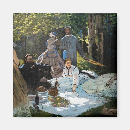 Claude Monet - Luncheon the Grass, Right Panel マグネット (正面)