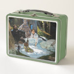 Claude Monet - Luncheon the Grass, Right Panel メタルランチボックス<br><div class="desc">草の上のランチョン/ル・デジュナー・シュール・ルエルベ – 右パネル – クロード・モネ， 1865-66</div>