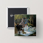 Claude Monet - Luncheon the Grass, Right Panel 缶バッジ (正面&裏面)