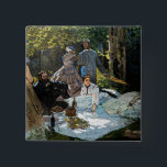 Claude Monet - Luncheon the Grass, Right Panel 缶バッジ<br><div class="desc">草の上のランチョン/ル・デジュナー・シュール・ルエルベ – 右パネル – クロード・モネ， 1865-66</div>